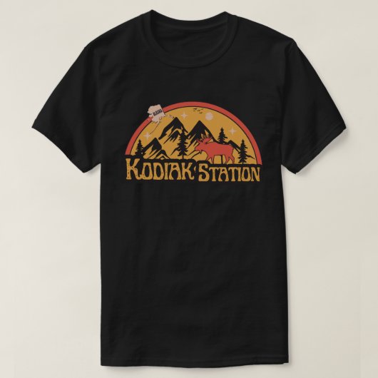 コディアックステーション アラスカ シャツ Tシャツ (デザイン正面)
