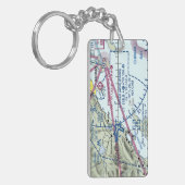 コディーク空港図/タクシー図 キーホルダー (正面左)