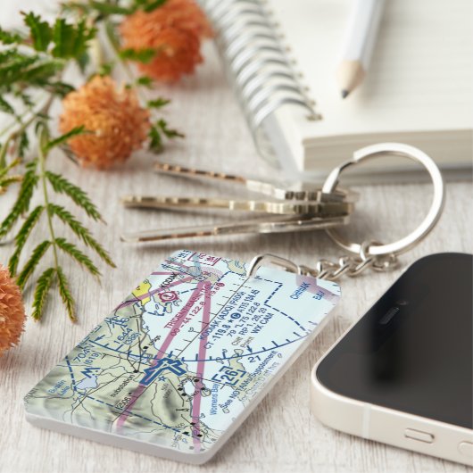 コディーク空港図/タクシー図 キーホルダー (正面右)