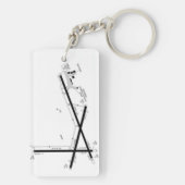 コディーク空港図/タクシー図 キーホルダー (裏面)