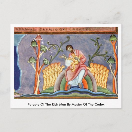 コデックスの修士による金持ちのたとえ話 ポストカード (正面)