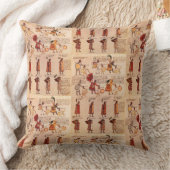 コデックスアステカメンドーザ先住民ヘリテージスローピロー クッション (ブランケット)