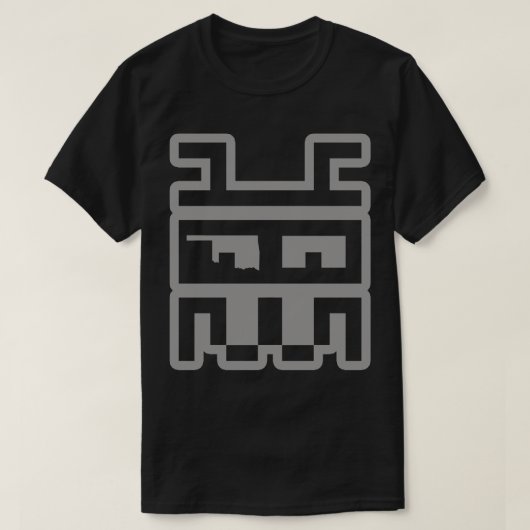コデフェイス405グレーインクデザイン Tシャツ (デザイン正面)