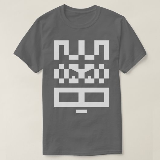 コデフェイス580白インクデザイン Tシャツ (デザイン正面)
