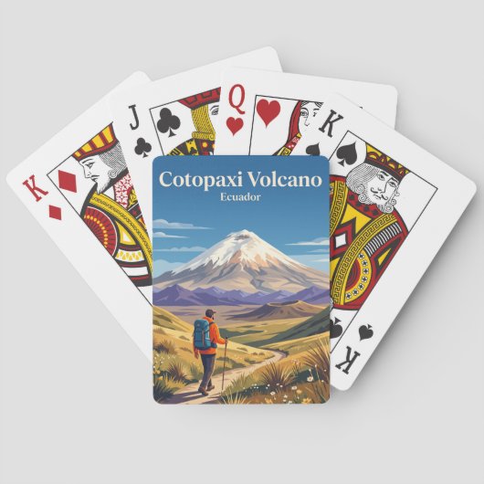 コトパクシ火山 エクアドル トランプ (裏面)