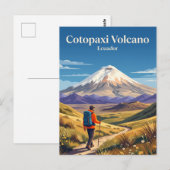コトパクシ火山 エクアドル ポストカード (正面/裏面)