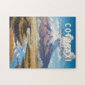コトパシナショナルパークエクアドル旅行アートヴィンテージ ジグソーパズル (横)