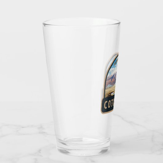 コトパシナショナルパークエクアドル旅行アートヴィンテージ タンブラーグラス (右)