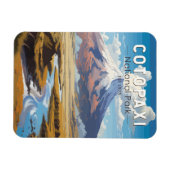 コトパシナショナルパークエクアドル旅行アートヴィンテージ マグネット (横)