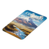 コトパシナショナルパークエクアドル旅行アートヴィンテージ マグネット (左側)