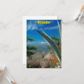 コトパシ火山、エクアドル カード (正面/裏面インサイチュ)