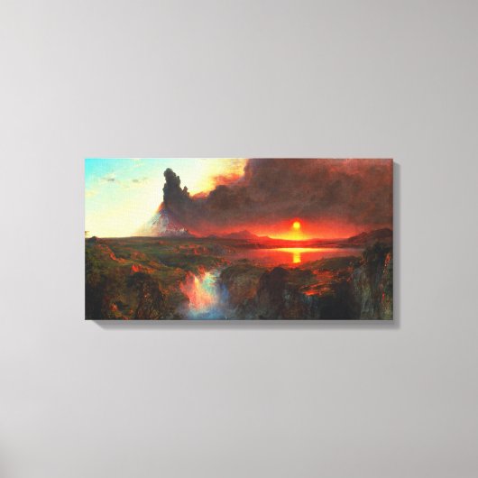 コトパシ火山 キャンバスプリント (正面)