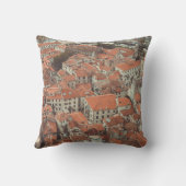 コトルの赤い屋根（モンテネグロ） クッション (裏面)