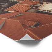 コトルの赤い屋根（モンテネグロ） ポスター (角)