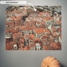 コトルの赤い屋根（モンテネグロ） ポスター