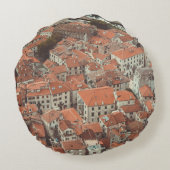コトルの赤い屋根(モンテネグロ) ラウンドクッション (裏面)
