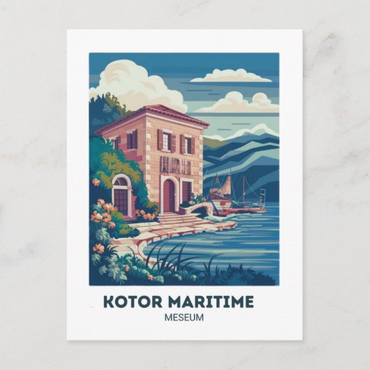 コトル海事博物館 ポストカード 旅行 (正面)
