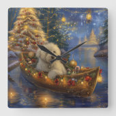 コトンデチュラヤクリスマスフェスティバル航海 スクエア壁時計 (正面)