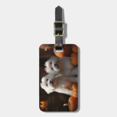 コトンデチュラヤパピーオータムデライトカボチャ ラゲッジタグ (正面縦)