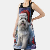 コトンデチュラーウィンターワンダーランドクリスマスジョイ エプロン (インサイチュ)