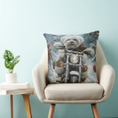 コトンデチュラードッグライディングオートバイクリスマス クッション (椅子)