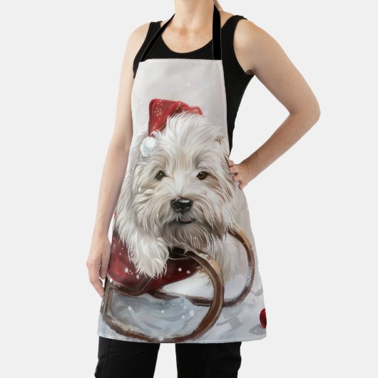 コトンデチュリードッグクリスマスフェスティバル エプロン (インサイチュ)