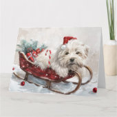 コトンデチュリードッグクリスマスフェスティバル カード (正面)