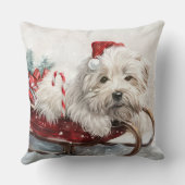 コトンデチュリードッグクリスマスフェスティバル クッション (裏面)