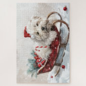 コトンデチュリードッグクリスマスフェスティバル ジグソーパズル (縦)