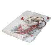 コトンデチュリードッグクリスマスフェスティバル バスマット (アングル)