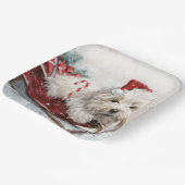 コトンデチュリードッグクリスマスフェスティバル ペーパープレート (傾斜あり)