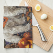 コトンデチュリーハロウィン不気味 キッチンタオル (四つ折り)