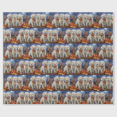 コトンデチュリーハロウィン不気味 ラッピングペーパー (フラット)