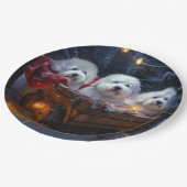 コトンデトゥルイヤースワイクリスマスデコール ペーパープレート (アングル)