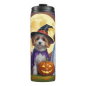 コトンデトゥルイヤードッグスパンプキンハロウィンおもしろい タンブラー (正面)