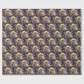 コトンデトゥルイヤードッグスパンプキンハロウィンおもしろい ラッピングペーパー (フラット)