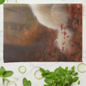 コトンデトゥルライアイン紅葉秋インスパイア キッチンタオル (折り畳み)