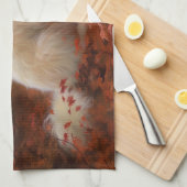 コトンデトゥルライアイン紅葉秋インスパイア キッチンタオル (四つ折り)