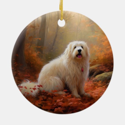 コトンデトゥルライアイン紅葉秋インスパイア セラミックオーナメント (裏面)