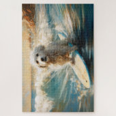 コトンドゥチュラービーチサーフィン絵画ズ ジグソーパズル (縦)