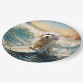 コトンドゥチュラービーチサーフィン絵画ズ ペーパープレート (アングル)