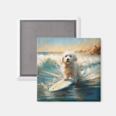 コトンドゥチュラービーチサーフィン絵画ズ マグネット (正面/裏面)