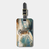 コトンドゥチュラービーチサーフィン絵画ズ ラゲッジタグ (正面縦)