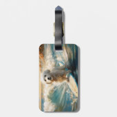 コトンドゥチュラービーチサーフィン絵画ズ ラゲッジタグ (裏面縦)