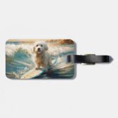 コトンドゥチュラービーチサーフィン絵画ズ ラゲッジタグ (裏面横)