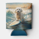 コトンドゥチュラービーチサーフィン絵画ズ 缶クーラー (正面)