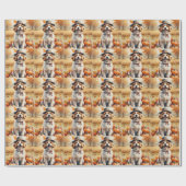 コトンドゥチュリーインサンクスギビング紅葉アート ラッピングペーパー (フラット)