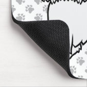 コトンドゥチュリーキュート漫画の犬イラストレーション マウスパッド (コーナー)