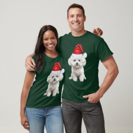 コトンドゥチュリードッグラバークリスマスおもしろい Tシャツ