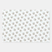 コトンドチュレ絵を描アのかわいいオリジナルペットドッグアート ラッピングペーパーシート (正面2)